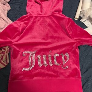 Juicy Couture Fuchsia Velour Jacket